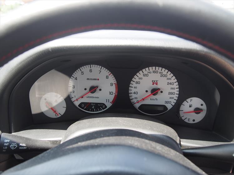新車外し スカイライン メーター 堅苦しく R34 ER34 MT ターボ 距離62km
