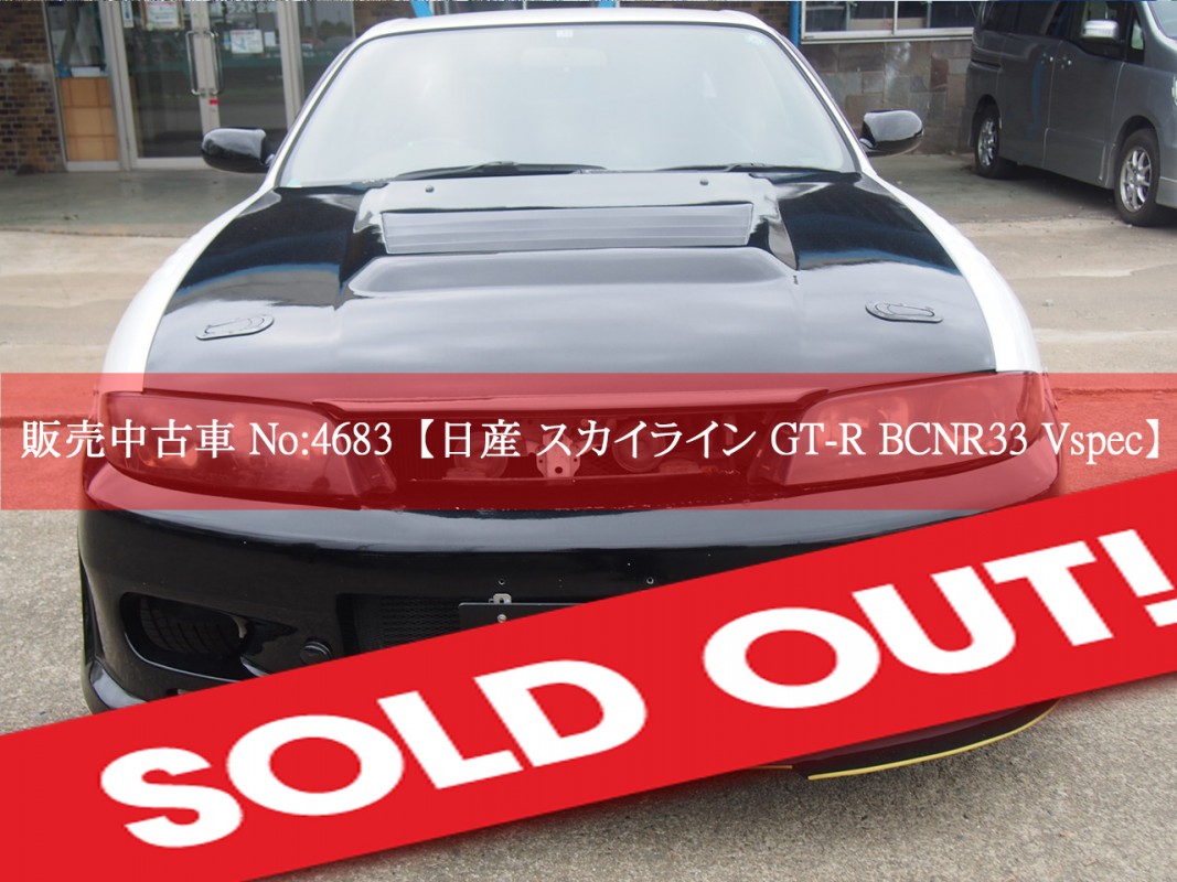 No☆4683 日産 スカイライン GT-R BCNR33 Vspec後期 | トラスト企画