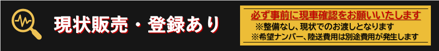 現状販売・登録あり